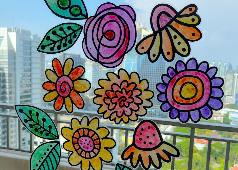 Blooming Garden Window Decor